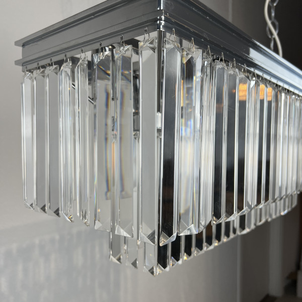 Люстра RH 1920S ODEON CLEAR GLASS FRINGE chrome от ImperiumLoft