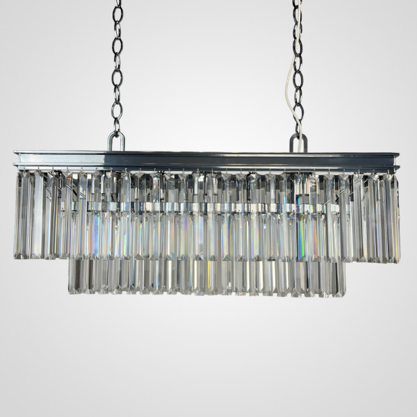 Люстра RH 1920S ODEON CLEAR GLASS FRINGE chrome от ImperiumLoft