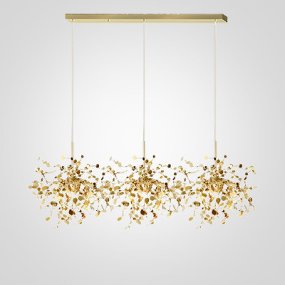 Люстра Tezani Argent Suspension Linear Gold 3 L110