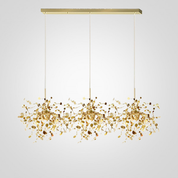 Люстра Tezani Argent Suspension Linear Gold 3 L110 от ImperiumLoft