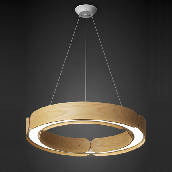 Подвесной кольцевой светильник RANGE 1 D55 Light wood от ImperiumLoft