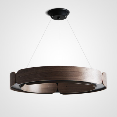 Подвесной кольцевой светильник RANGE 1 D70 Black walnut