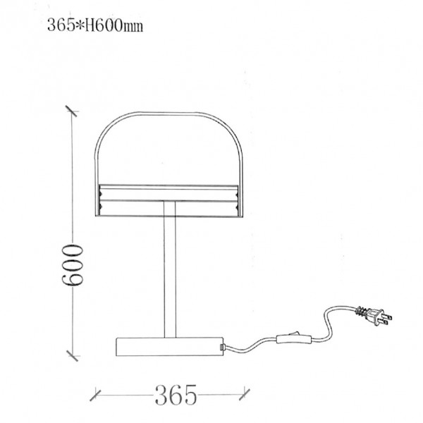 Настольная лампа NOTEN TAB H600 Grey от ImperiumLoft