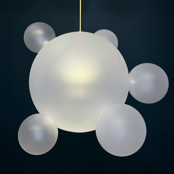 Подвесной светильник GIOPATO & COOMBES BOLLE BLS LAMP white glass 1 от ImperiumLoft