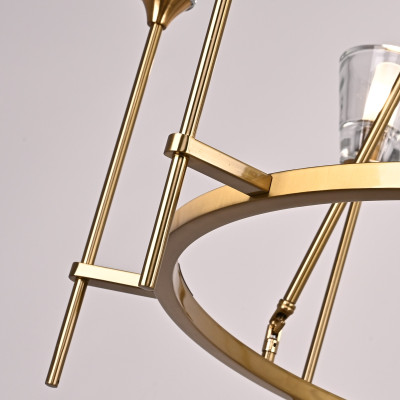 Люстра на штанге TORCHE DE VERRE Round Chandelier 8