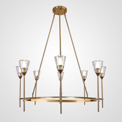 Люстра TORCHE DE VERRE Round Chandelier 8