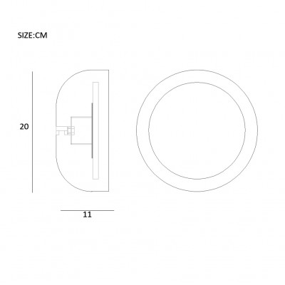 Бра LOKE D20 Blue