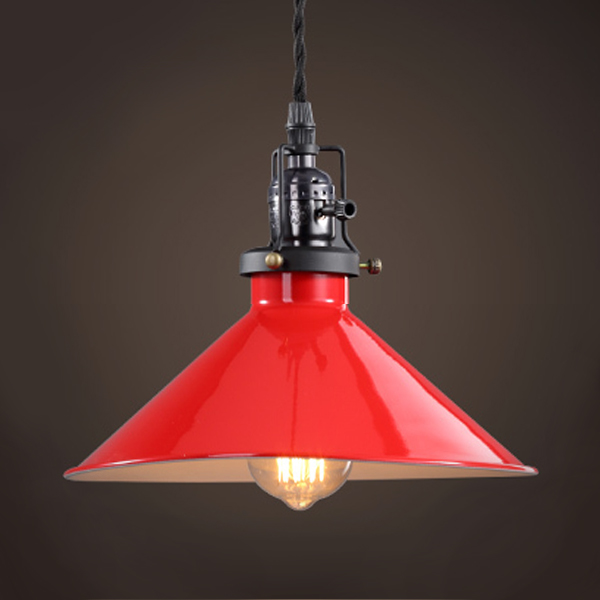 Красный подвесной светильник Loft Factory filament RED от ImperiumLoft