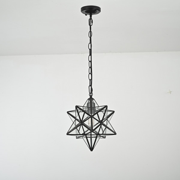 Люстра Black Star Clear Glass 30 см от ImperiumLoft