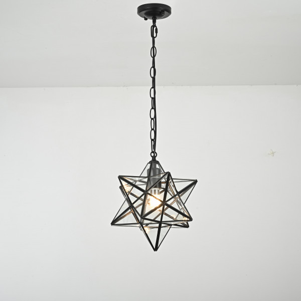 Люстра Black Star Clear Glass 30 см от ImperiumLoft