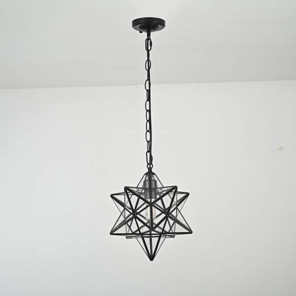 Люстра Black Star Clear Glass 30 см от ImperiumLoft