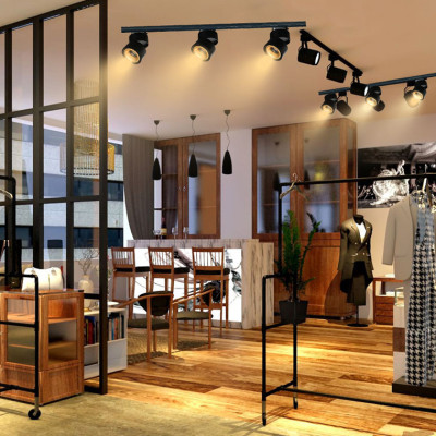 Потолочный светильник AGENDA black+gold 10W