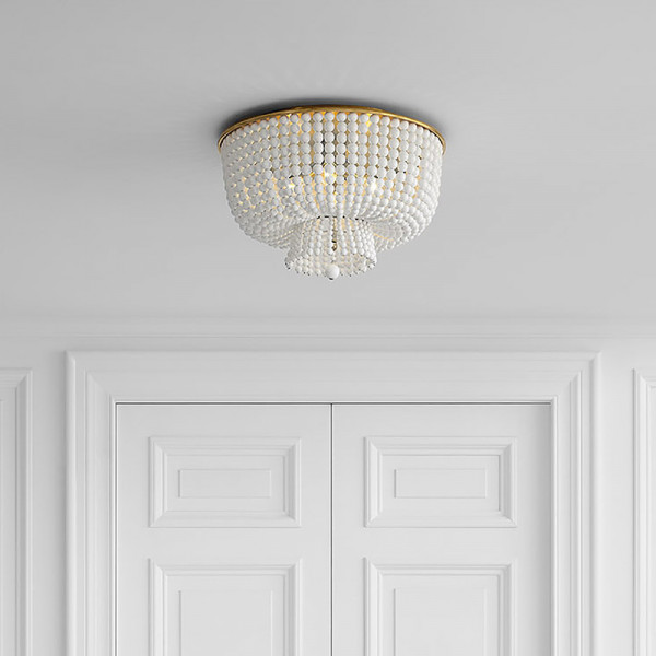 Люстра JACQUELINE CLEAR FLUSH-MOUNT Crystal от ImperiumLoft