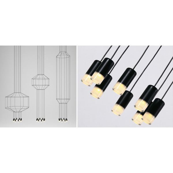 Люстра Wireflow Chandelier 0374 Suspension lamp от ImperiumLoft