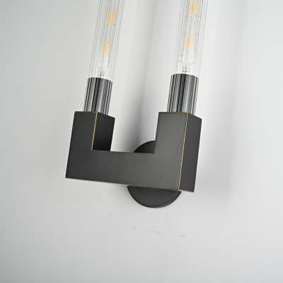 Бра CANELLE wall lamp DOUBLE Sconces Black