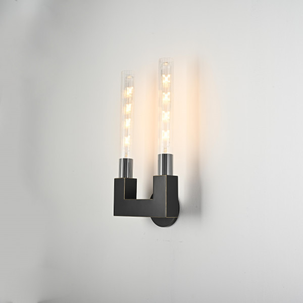 Бра CANELLE wall lamp DOUBLE Sconces Black от ImperiumLoft