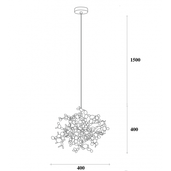 Люстра Tezani Argent Suspension Pendant lamp 40 от ImperiumLoft