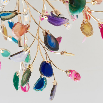 Люстра на штанге AGATE 8 L12 Multicolor