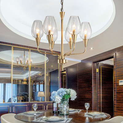 Подвесная дизайнерская люстра Viola 10 Прозрачный