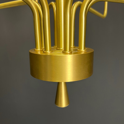 Подвесная дизайнерская люстра Viola 10 Синий