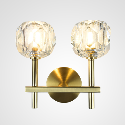 Бра Boule de Cristal Double Sconce Brass