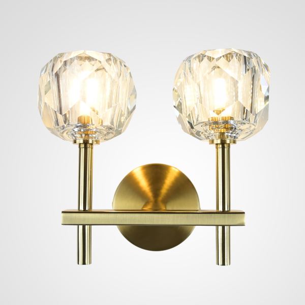 Бра Boule de Cristal Double Sconce Brass от ImperiumLoft