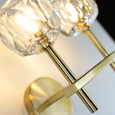 Бра Boule de Cristal Double Sconce Brass