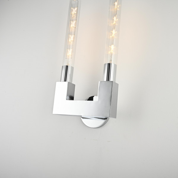 Бра CANELLE wall lamp DOUBLE Sconces Chrome от ImperiumLoft