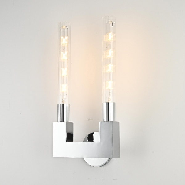 Бра CANELLE wall lamp DOUBLE Sconces Chrome от ImperiumLoft