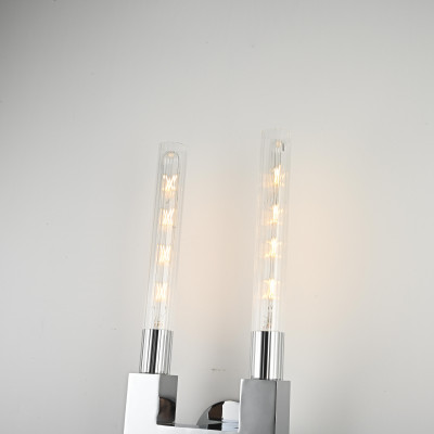 Бра CANELLE wall lamp DOUBLE Sconces Chrome