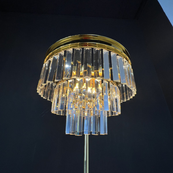 Торшер RH 1920S Odeon Clear Glass Floor Lamp GOLD от ImperiumLoft