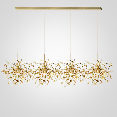 Люстра Tezani Argent Suspension Linear Gold 4L 140