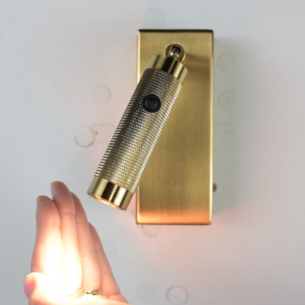 Бра Chelsom WALL LED KNURL BRASS от ImperiumLoft