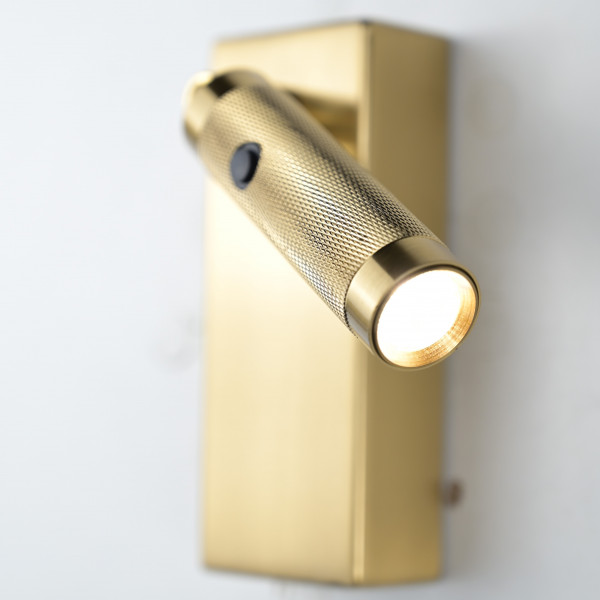 Бра Chelsom WALL LED KNURL BRASS от ImperiumLoft