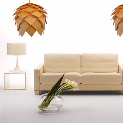 Подвесной светильник Crimea Pine Cone natural wood D20