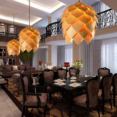 Подвесной светильник Crimea Pine Cone natural wood D20