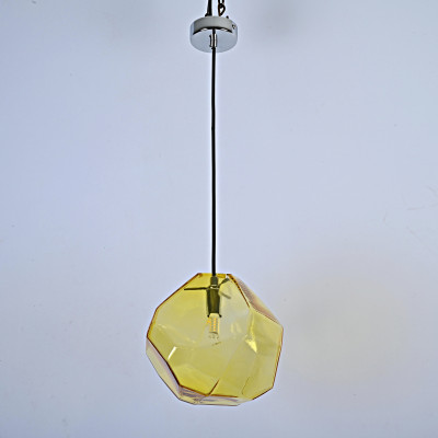 Подвесной светильник Color Ice Cube Pendant JEVIO 1 Янтарный