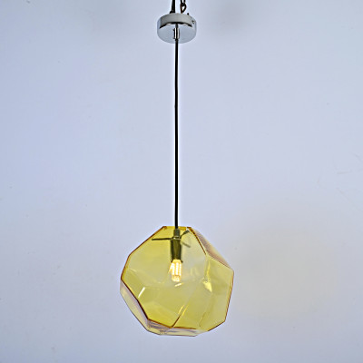 Подвесной светильник Color Ice Cube Pendant JEVIO 1 Янтарный