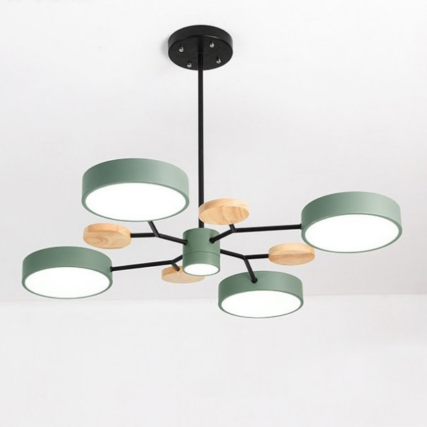 Люстра на штанге MEADE 5 lamps Green от ImperiumLoft