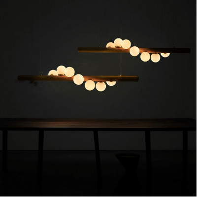 Подвесной светильник VELTA Тёмное дерево