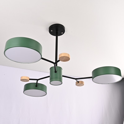 Люстра на штанге MEADE 4 lamps Green