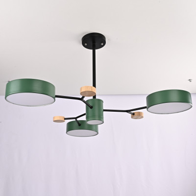 Люстра на штанге MEADE 4 lamps Green