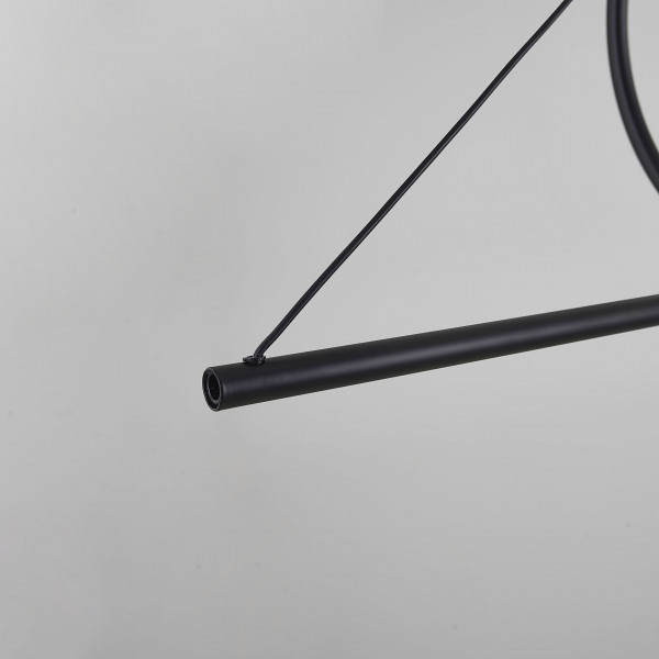 Подвесной светильник SUSPENSION CERCLE ET TRAIT – GRAPHITE SATINE L120 от ImperiumLoft