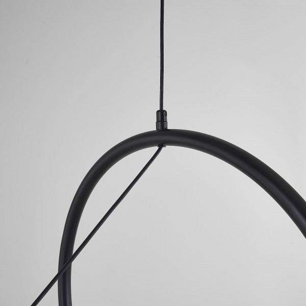 Подвесной светильник SUSPENSION CERCLE ET TRAIT – GRAPHITE SATINE L120 от ImperiumLoft