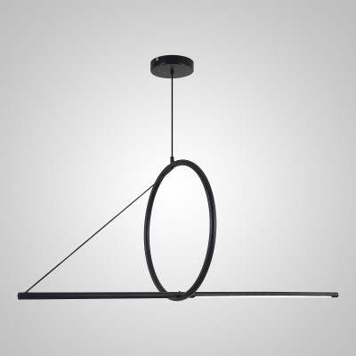 Подвесной светильник SUSPENSION CERCLE ET TRAIT – GRAPHITE SATINE L120