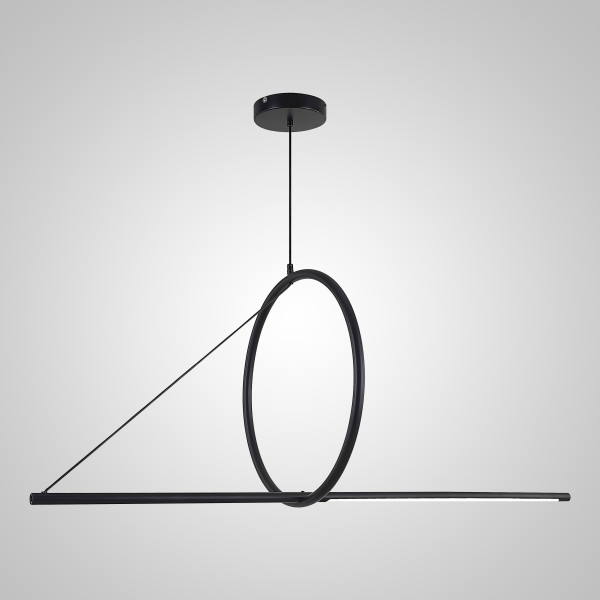 Подвесной светильник SUSPENSION CERCLE ET TRAIT – GRAPHITE SATINE L120 от ImperiumLoft