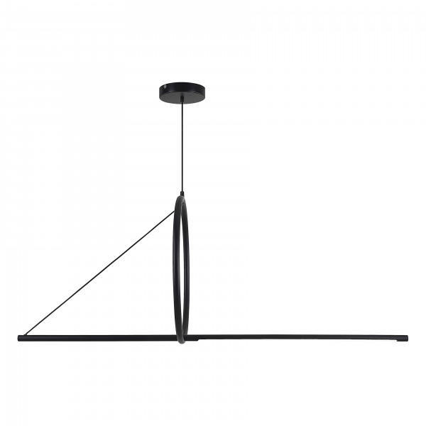 Подвесной светильник SUSPENSION CERCLE ET TRAIT – GRAPHITE SATINE L120 от ImperiumLoft