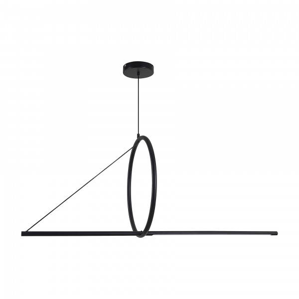 Подвесной светильник SUSPENSION CERCLE ET TRAIT – GRAPHITE SATINE L120 от ImperiumLoft