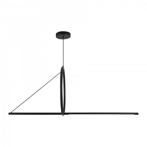 Подвесной светильник SUSPENSION CERCLE ET TRAIT – GRAPHITE SATINE L120 от ImperiumLoft