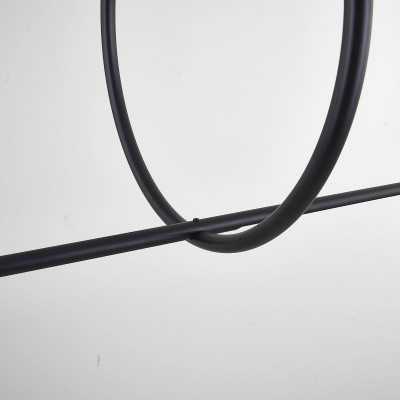 Подвесной светильник SUSPENSION CERCLE ET TRAIT – GRAPHITE SATINE L120